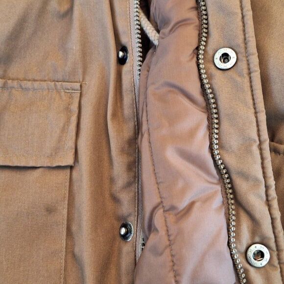 Anderson Little Barn Jacket Field Chore Coat Sz L Brown Quilted Lining Korea 90s - Picture 9 of 16